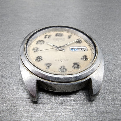 Seiko Automatic Watch Men 38mm White Dial Silver Tone Daydate 70098088 PARTS3