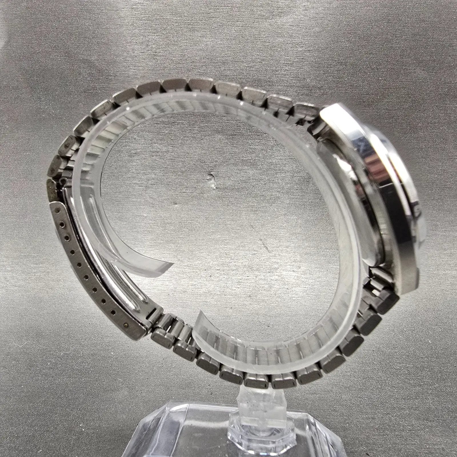 Tissot Watch Men 34mm Blue Dial Silver Tone Daydate Round Vintage Quartz PARTS9