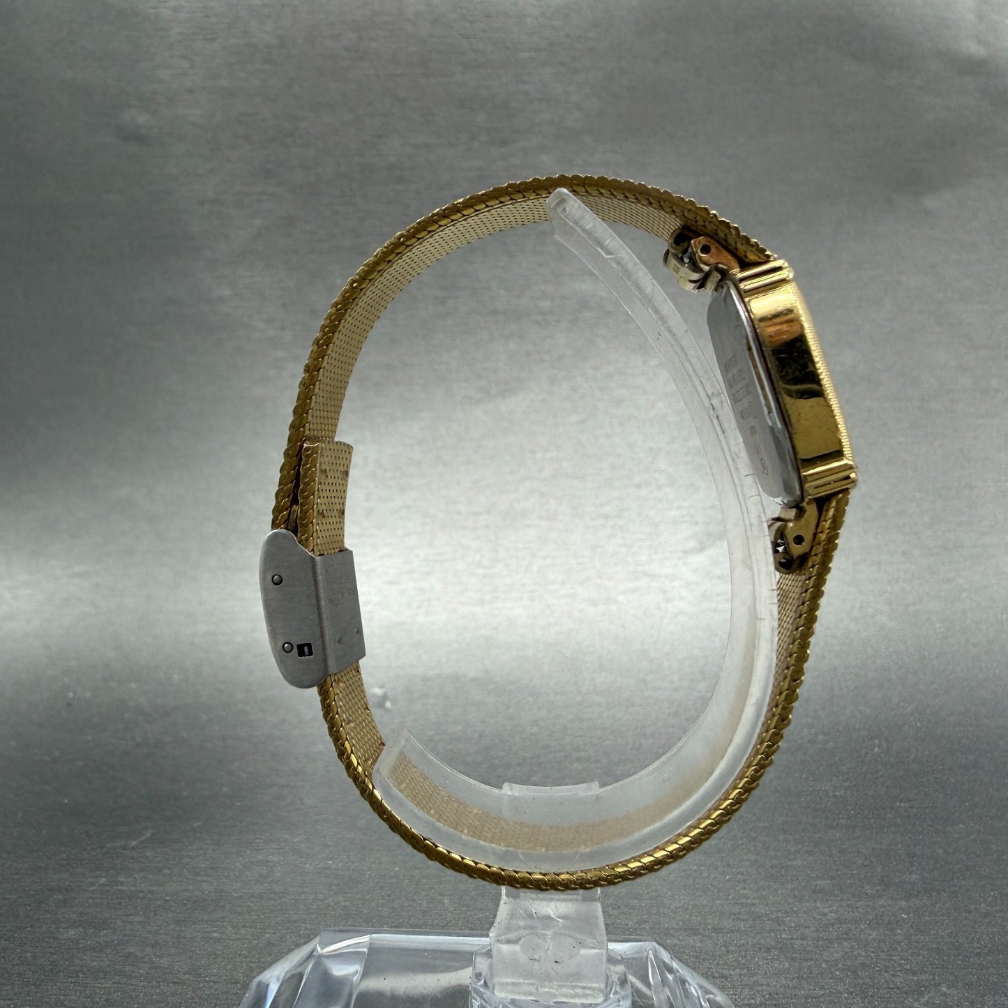 Seiko Alba Estate Tank Watch Women 19mm Champagne Dial Gold Tone New Battery8