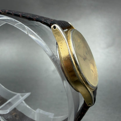 Seiko Watch Women 23mm Champagne Dial Gold Tone Round Date 3Y02-0020 New Battery3
