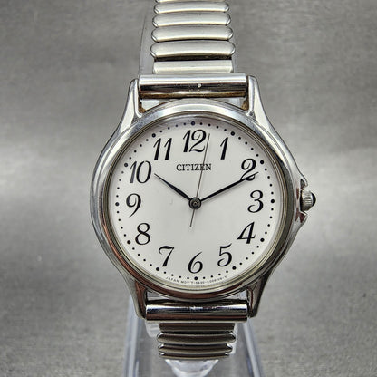 Citizen Watch Women 28mm White Dial Silver Tone Round 5430K006171 New Battery0