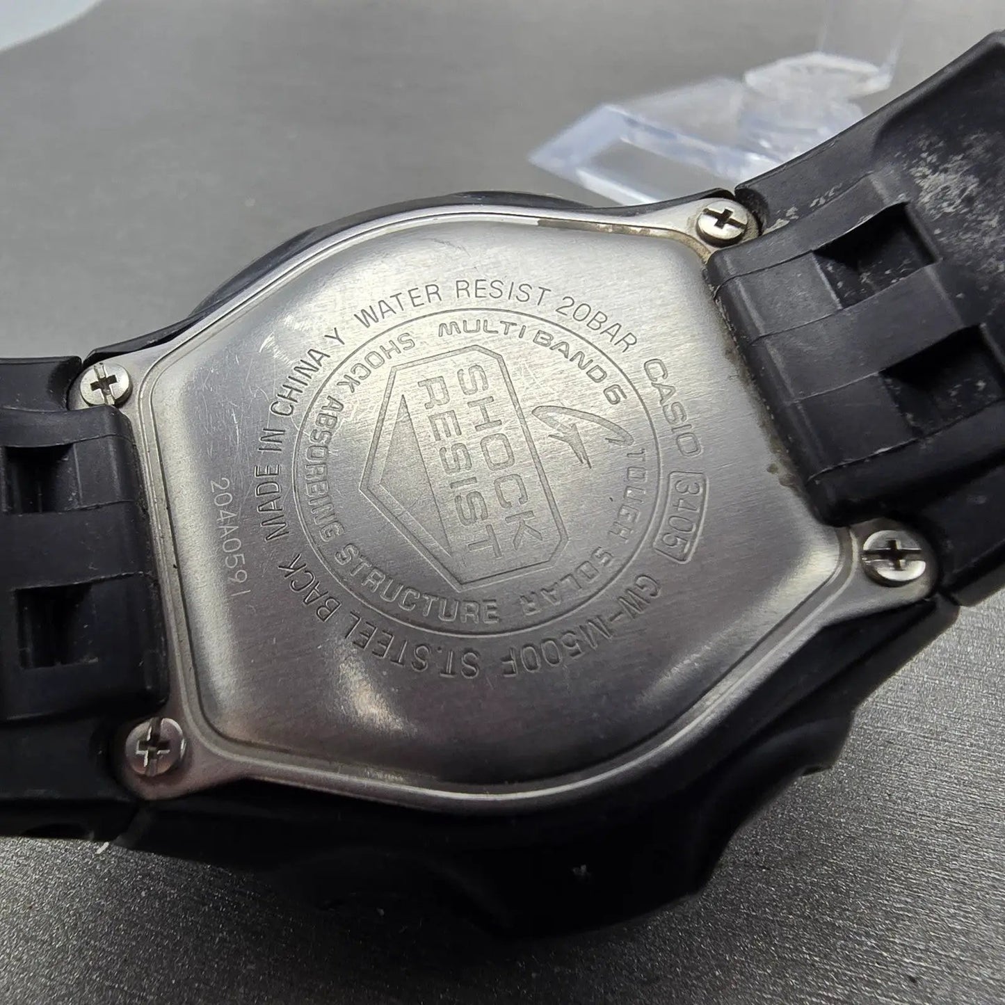 Casio G-Shock GW-M500F Watch Men 47mm Blue Black Alarm Chronograph Works Solar789