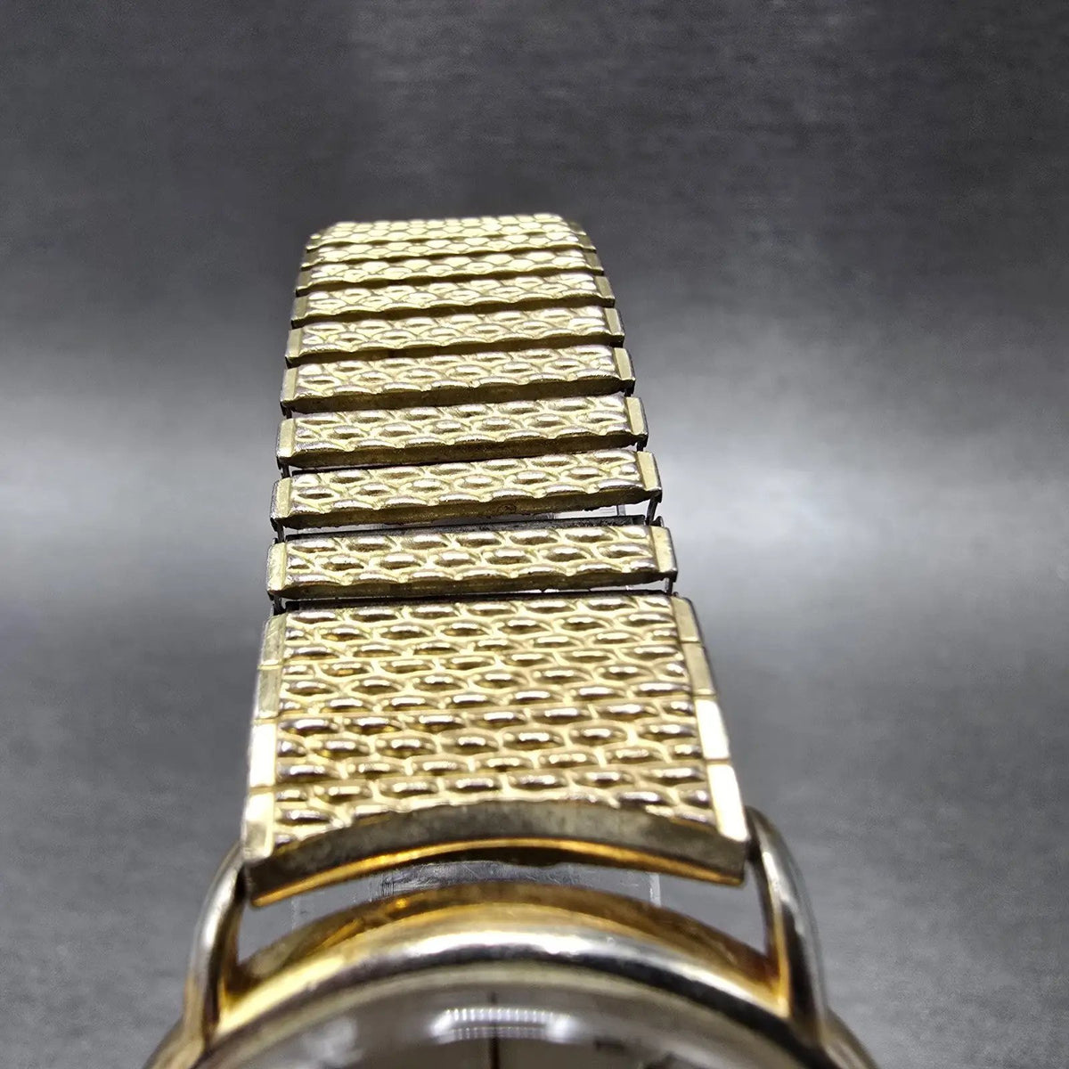 Jules Jurgensen Watch Men 30mm Champange Dial Gold Tone Date READ!! 6142 New Bat4