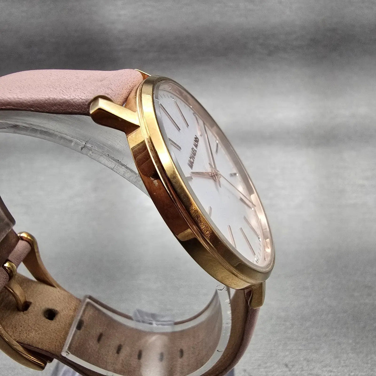 Michael Kors Pyper Watch Women 38mm White Dial Rose Gold Round MK2741 New Batt4