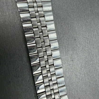 Seiko SQ Bracelet 20mm Stainless Steel Silver Tone Tri Folding Clasp VTG Japan6