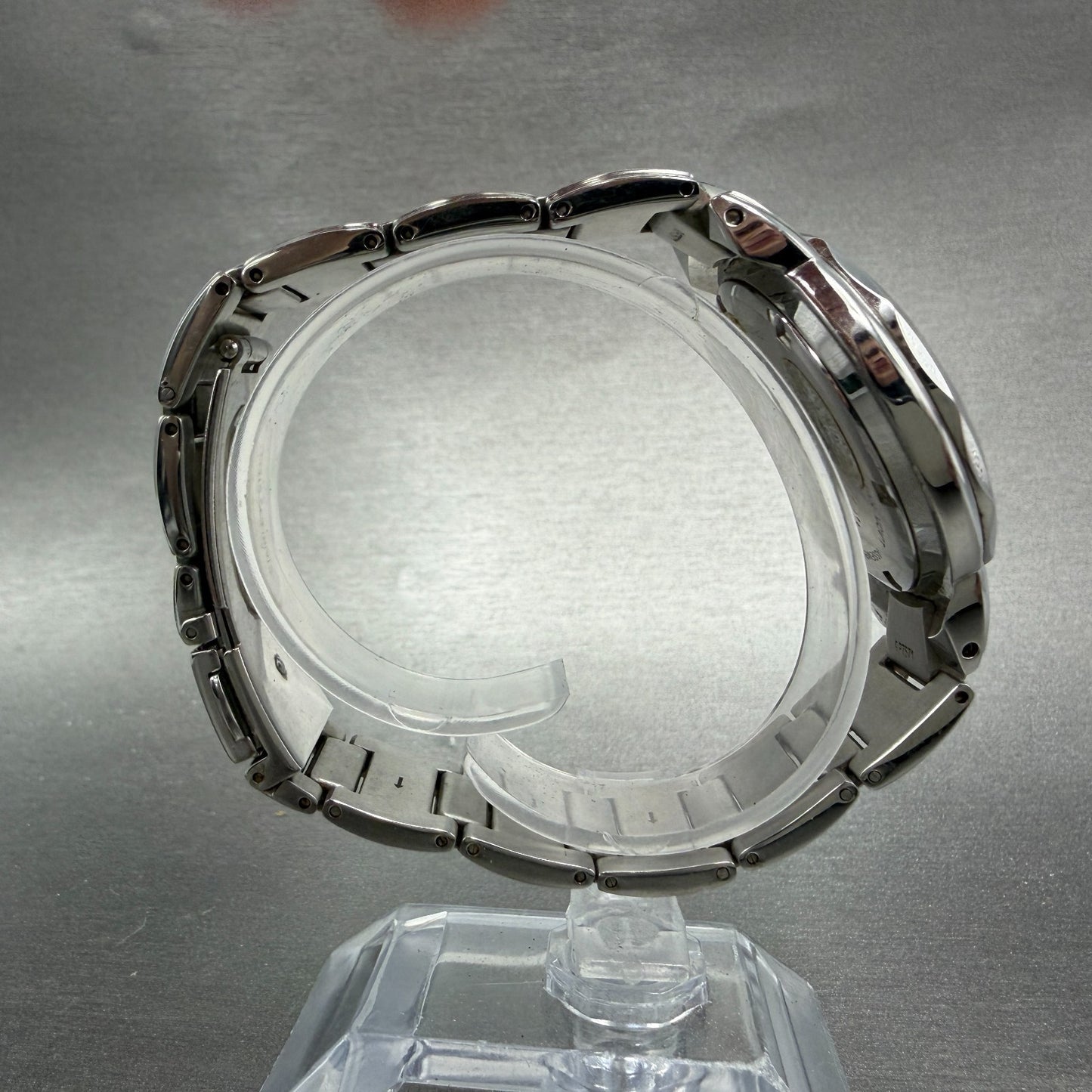 Orient Crystal Tri Star Watch Men 36mm White Dial Steel Date Round New Battery8