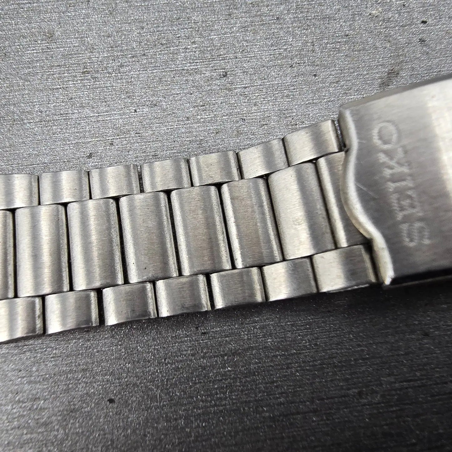 Seiko  Bracelet 20mm Stainless Steel Silver Tone Tri Folding Clasp VTG Japan13