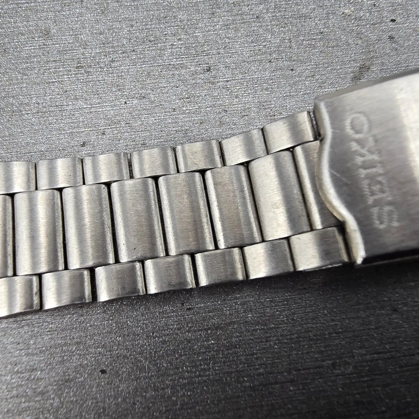 Seiko  Bracelet 20mm Stainless Steel Silver Tone Tri Folding Clasp VTG Japan13