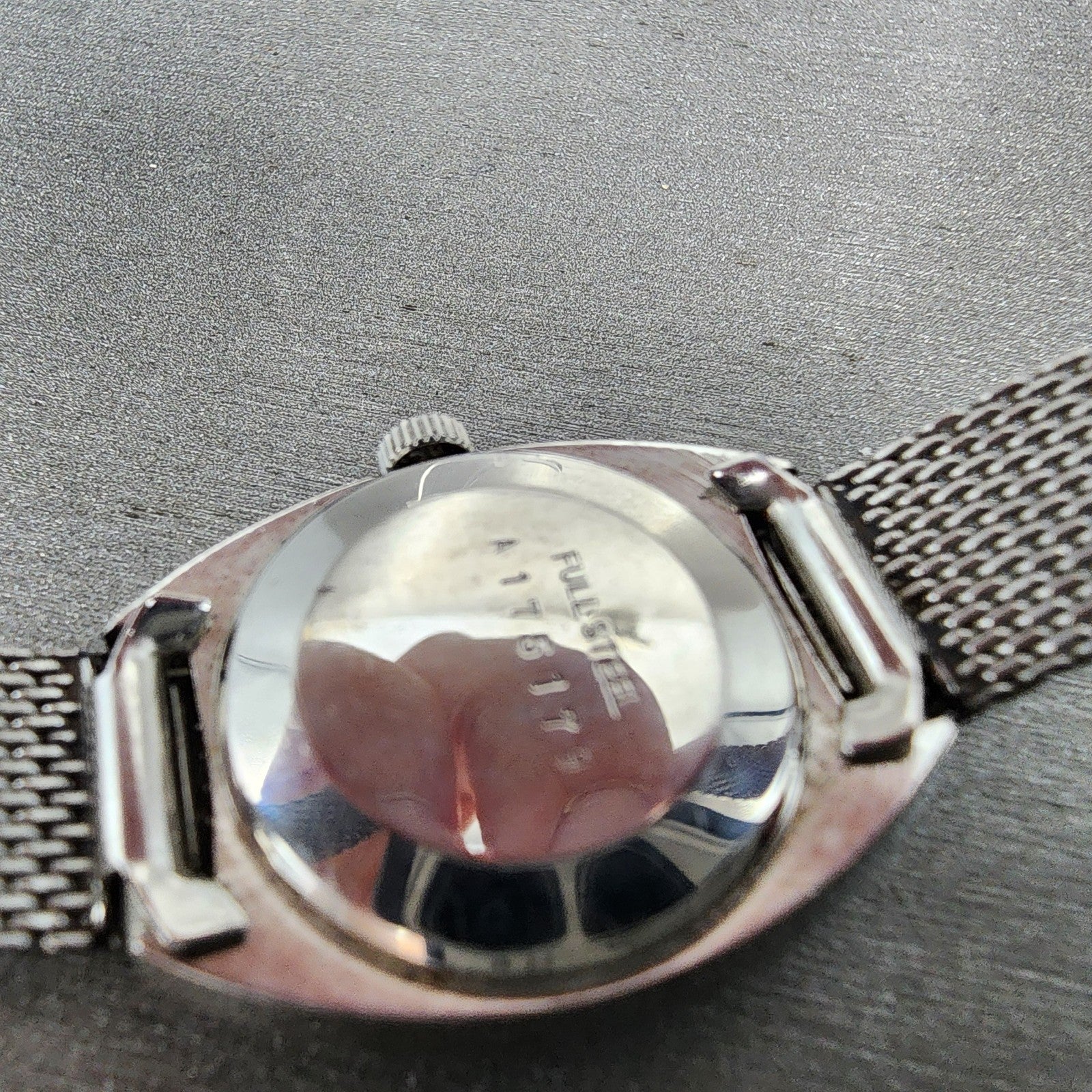Waltham Watch Women 22mm Silver Dial Steel Manual Wind Mesh Band READ!!!!!!! VTG9