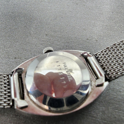 Waltham Watch Women 22mm Silver Dial Steel Manual Wind Mesh Band READ!!!!!!! VTG9