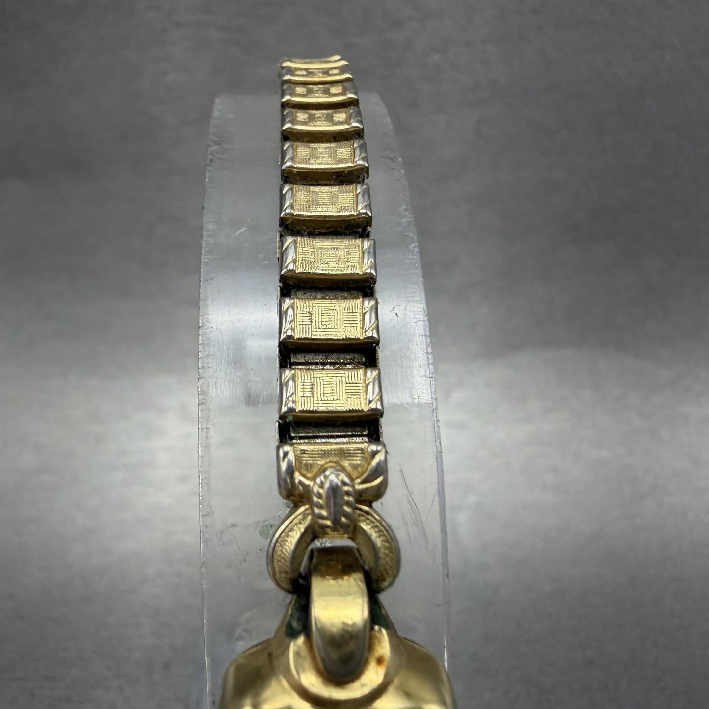 Hamilton Watch Women 14mm Cream Dial 14K Gold Filled Manual Wind Runs Rectangle4