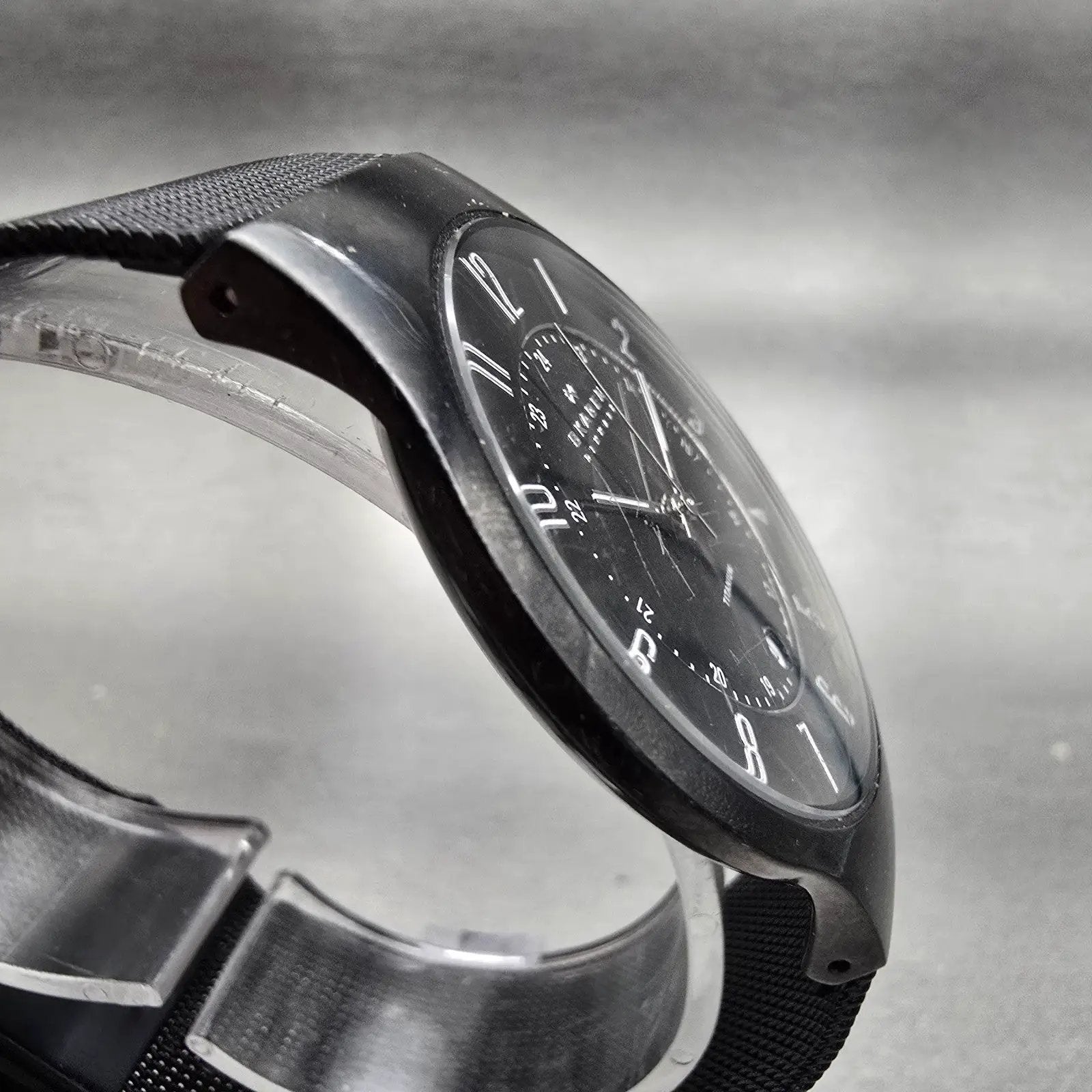 Skagen Watch Men 37mm Black Dial Titanium Date Round 233XLTMB New Battery3