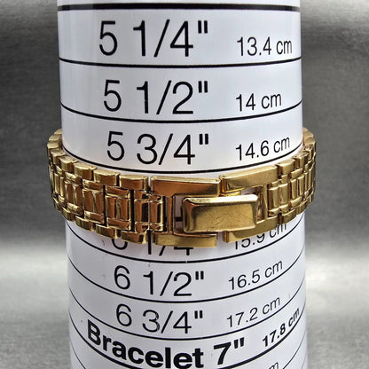 Seiko Tank Watch Women 18mm Black Dial Gold Tone Rectangle V401-5528 New Battery9