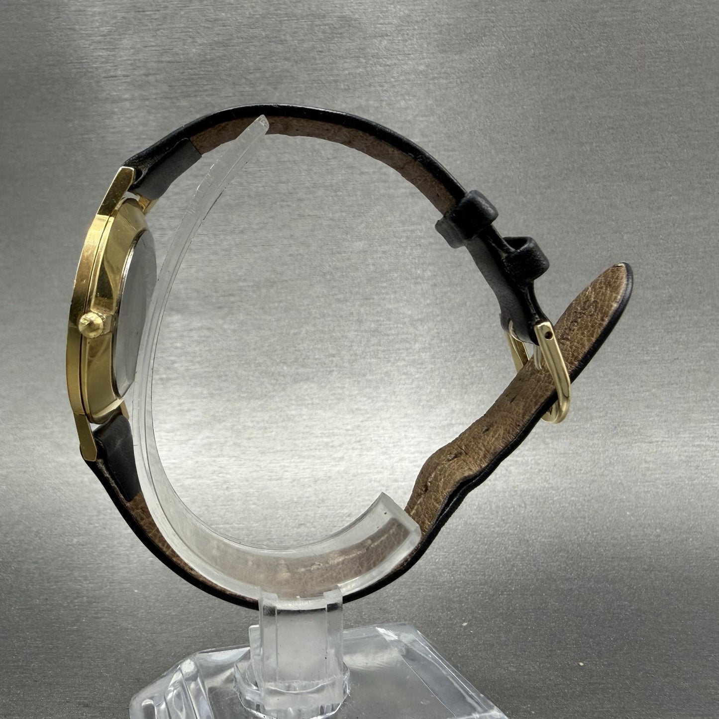 Movado Museum Watch Men 31mm Black Dial Gold Tone Round 8745882 New Battery6