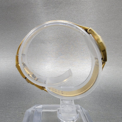Seiko Watch Women 16mm Champagne Dial Gold Tone Round 2C205300 New Battery8