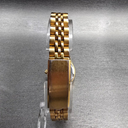 Citizen CQ Watch Women 25mm Champagne Dial Gold Tone Daydate 2000-201566 New Bat7