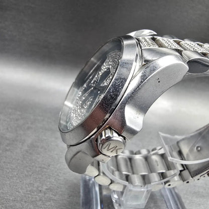 Michael Kors Bradshaw Watch Women 42mm Silver Dial Silver Tone MK6486 New Batt2