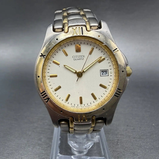 Citizen Watch Men 36mm Cream Dial Two Tone Date Round 5510-K09915 PARTS0