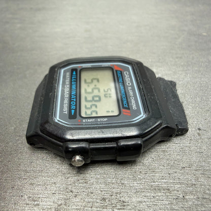 Casio Illuminator W-86 Watch Men 37mm Digital Black Alarm Chrono READ!! Newbatte5