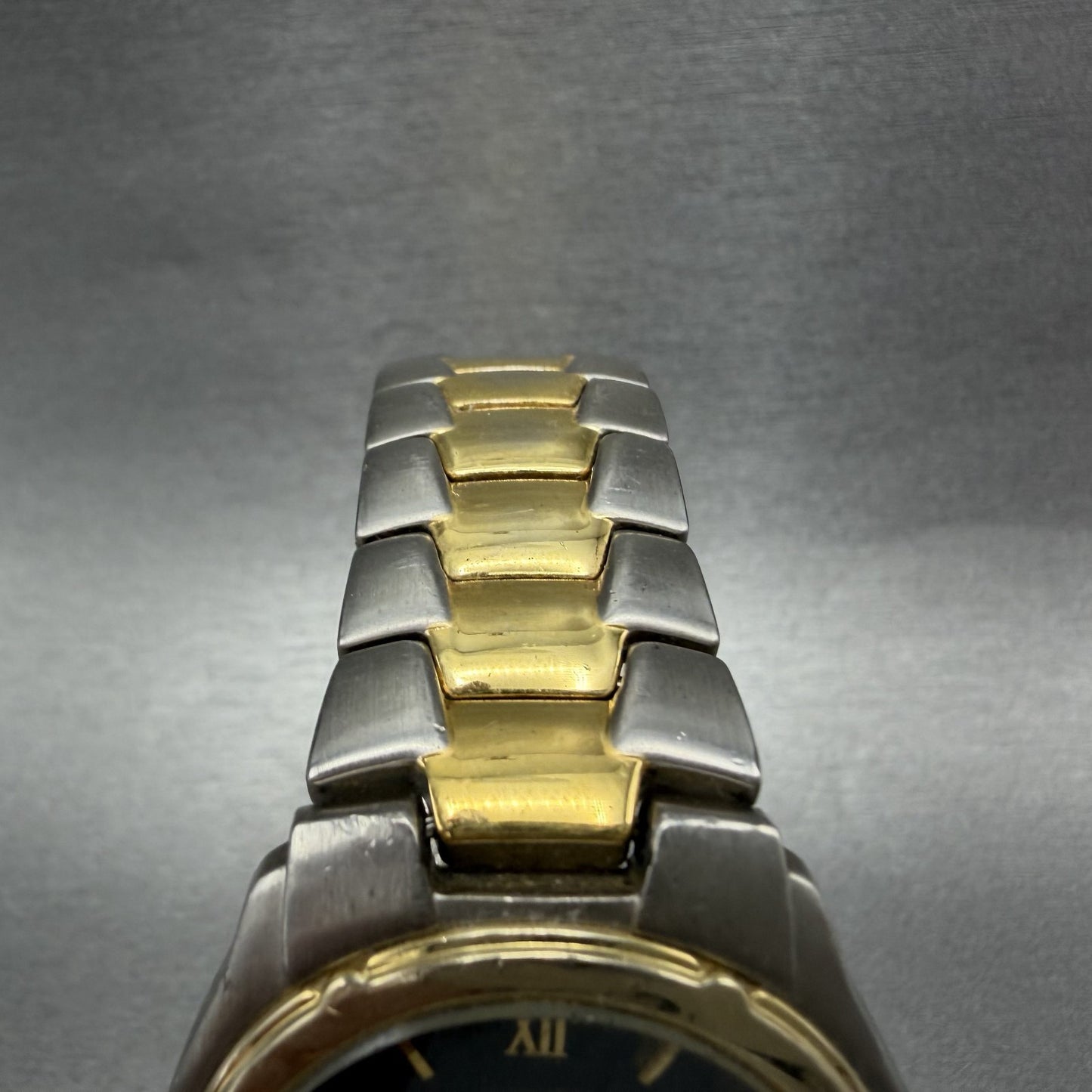 Citizen Watch Men 36mm Black Dial Two Tone Date 2510S76175 New Battery4