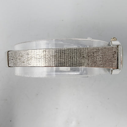 VTG Bulova Watch Women 18mm White Dial Silver Tone Round 91L06 New Battery