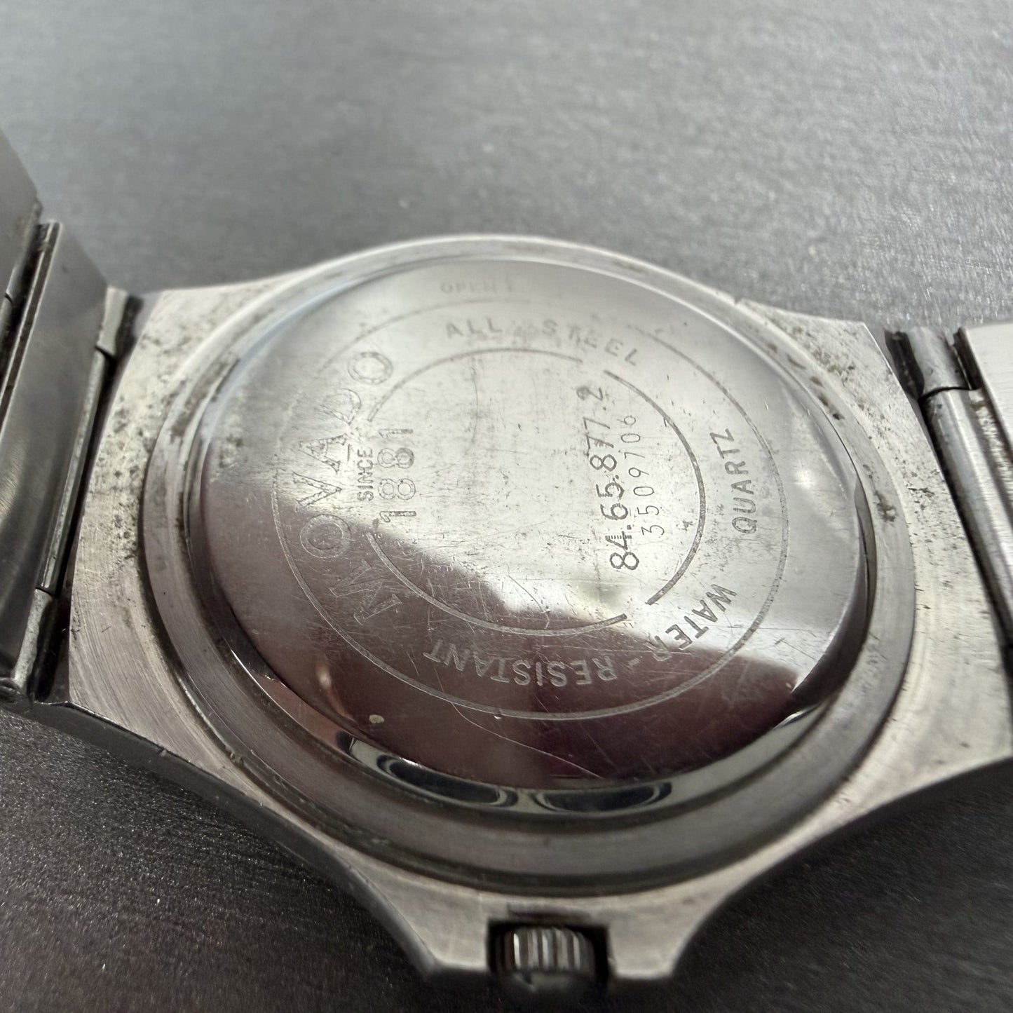 Movado Museum watch Men 34mm Black Dial Steel Round 84.65.877.2 New Battery9