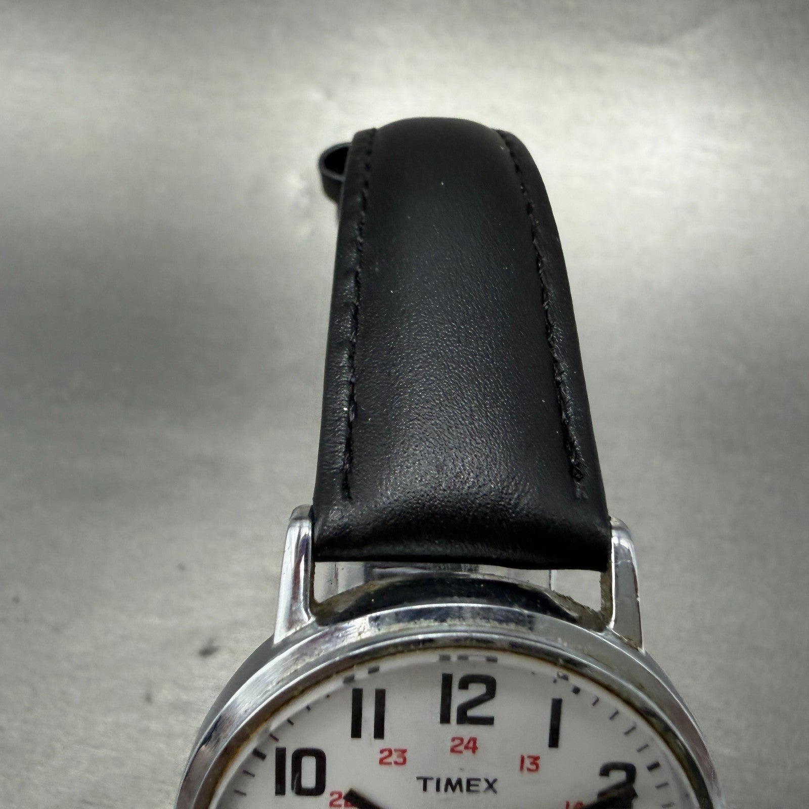 Timex Easy Reader Watch Men 35mm White Dial Silver Tone Round DaydateNew Battery4