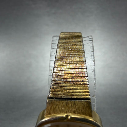 Seiko Watch Women 19mm Champagne Dial Gold Tone Hexagon 1400-5280 New Battery4