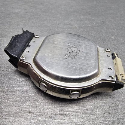 Seiko Receptor Watch Men 38mm Black Dial Steel Daydate READ! MA52-4A00 New Batt110