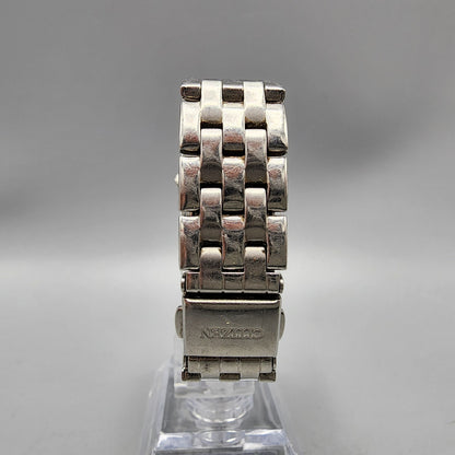 Citizen Tank Watch Women 21mm Blue Dial Silver Tone Rectangle New Battery
