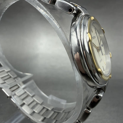 Seiko Lucent Watch Women 23mm Cream Dial Two Tone Round 4N21-0760 New Battery3