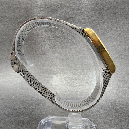 VTG Seiko Tank Watch Men 28mm Champagne Dial Gold Tone 78305040 PARTS9