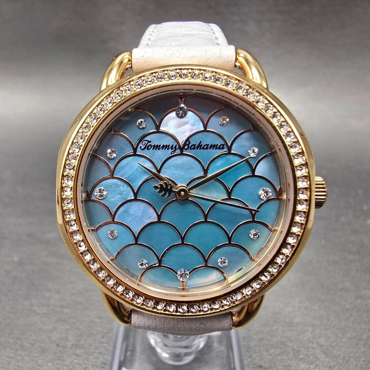 Tommy Bahama Watch Women 34mm MOP Dial Rose Gold Round TB00069-03 New Battery0