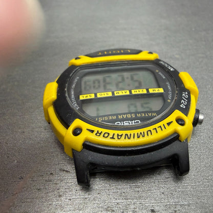 Casio Illuminator W-92H Watch Men 41mm Digital Black Yellow Alarm Chrono NewBatt4