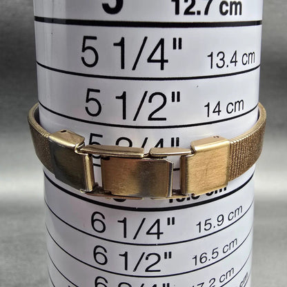 Seiko Watch Women 20mm Black Dial Gold Tone Round 8Y21-0020 New Battery Vintage(9