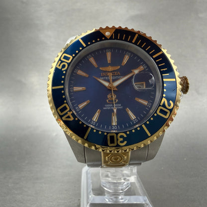 Invicta Grand Diver Automatic Watch Men 47mm Blue Dial Two Tone Date 23305 Runs5