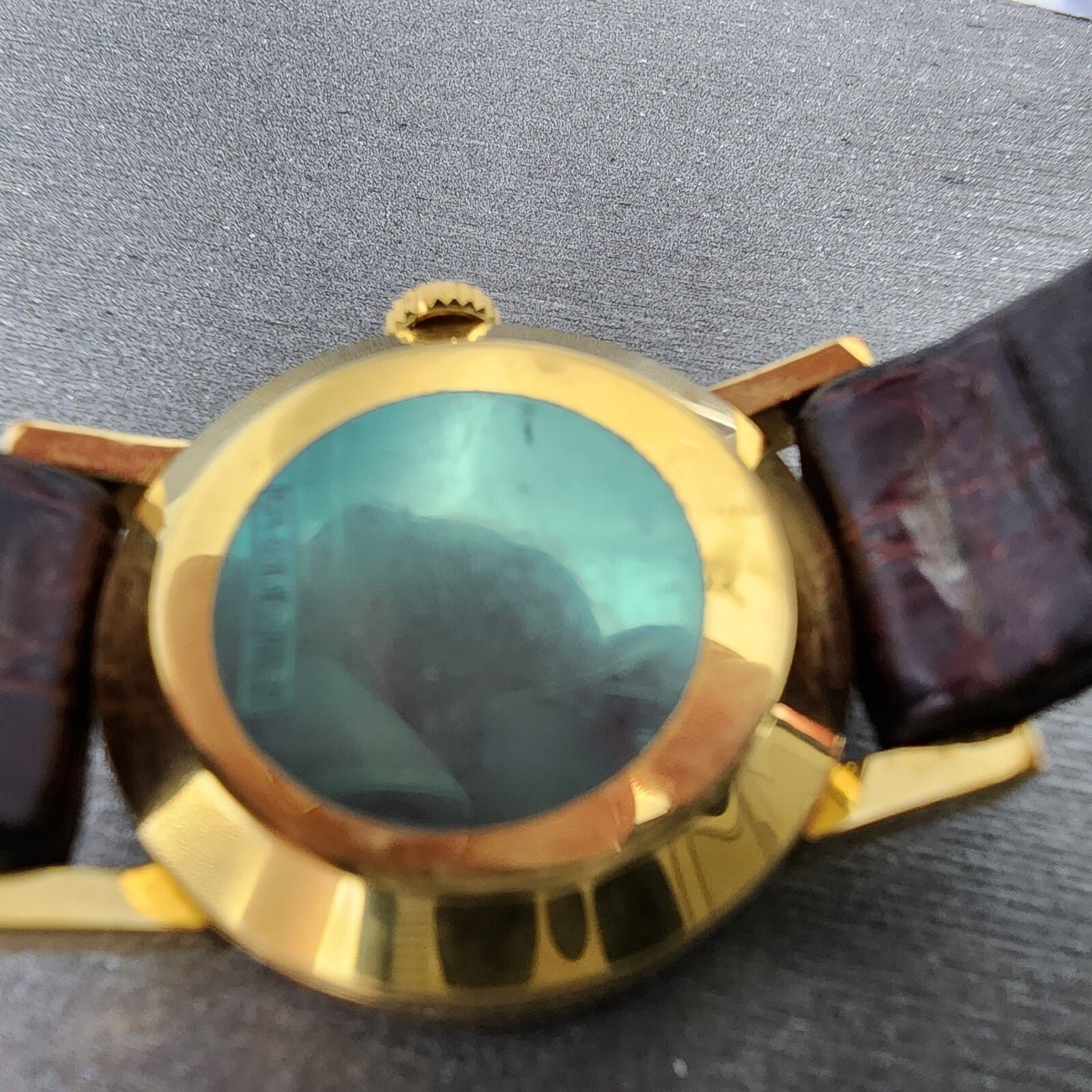 Technos Queen Extra Watch Women 23mm Tigereye Dial Gold Filled Manual Wind Runs9