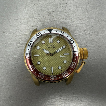 Invicta Pro Diver Watch Men 50mm Champagne Dial Gold Tone 17890 New Battery0