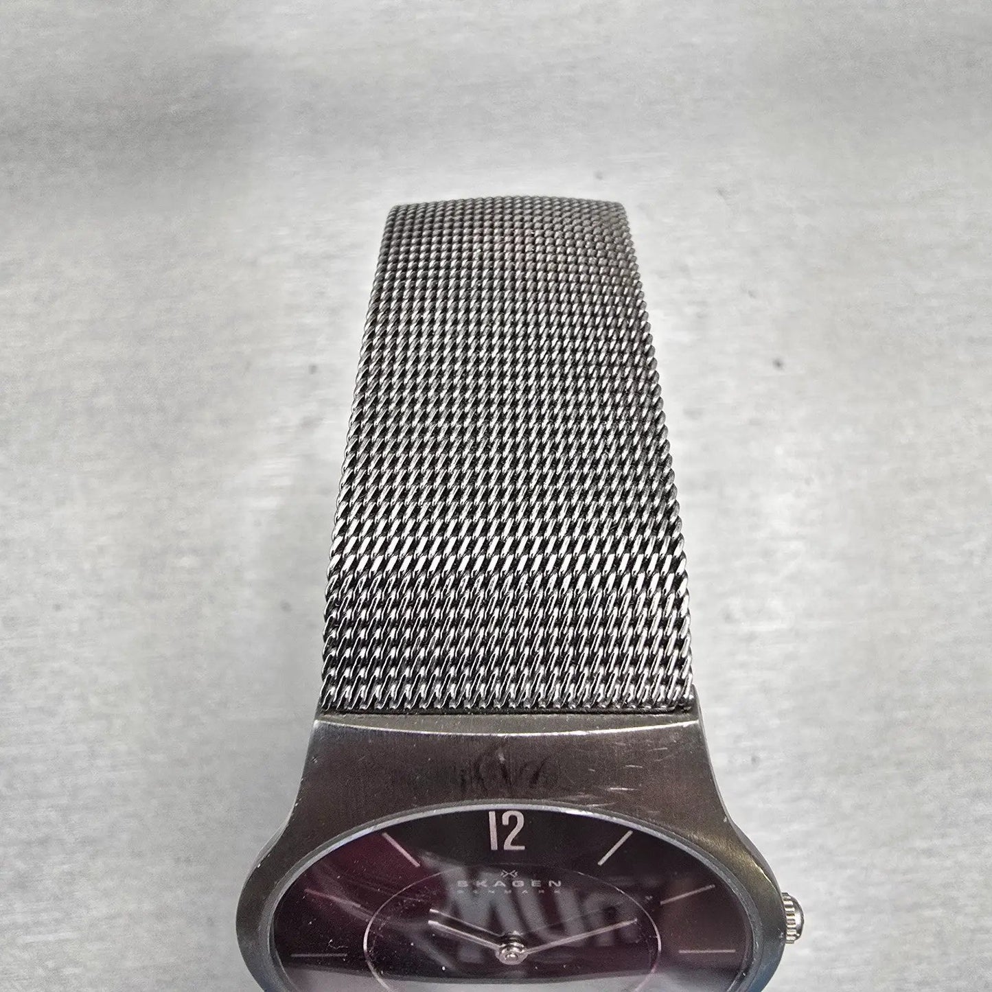 Skagen Ultra Slim Watch Men 34mm Black Dial Titanium  Round 233LTTM New Battery4