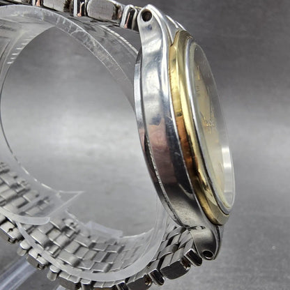 Citizen Eco-Drive Watch Men 35mm Champagne Dial Gold Tone Date B810-H22749 Runs3