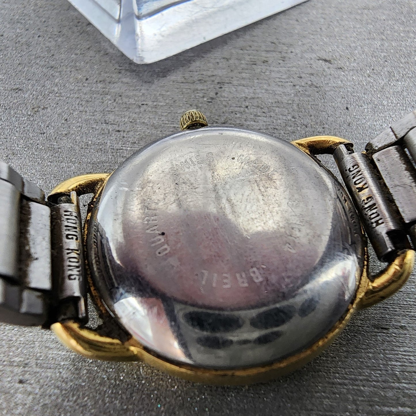 Breil Watch Women 26mm Gold Dial Two Tone Small Seconds Round New Battery9