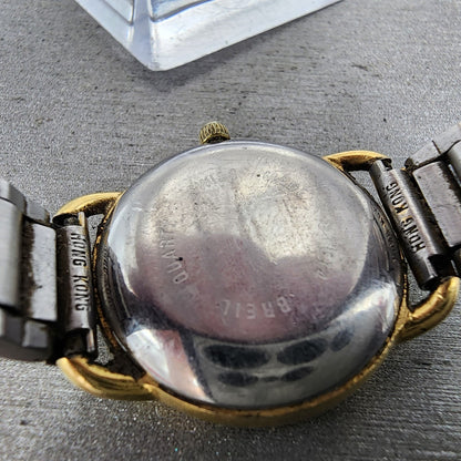 Breil Watch Women 26mm Gold Dial Two Tone Small Seconds Round New Battery9