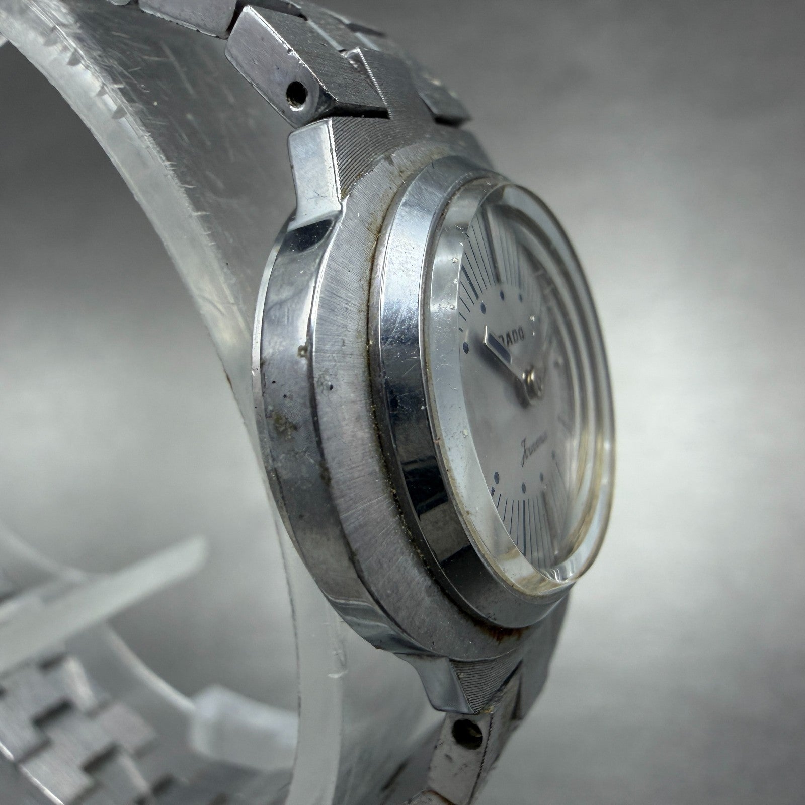 Rado Fourence Watch Women 24mm Silver Dial Silver Tone Oval Manual Wind Runs VTG3