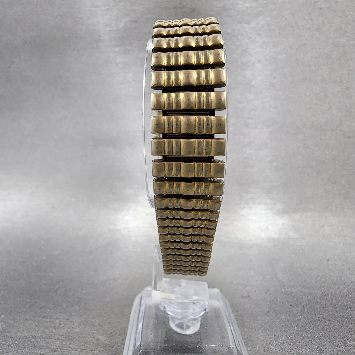 Seiko Tank Watch Women 19mm Brown Dial Gold Tone Rectangle 47003009 New Batt AB7