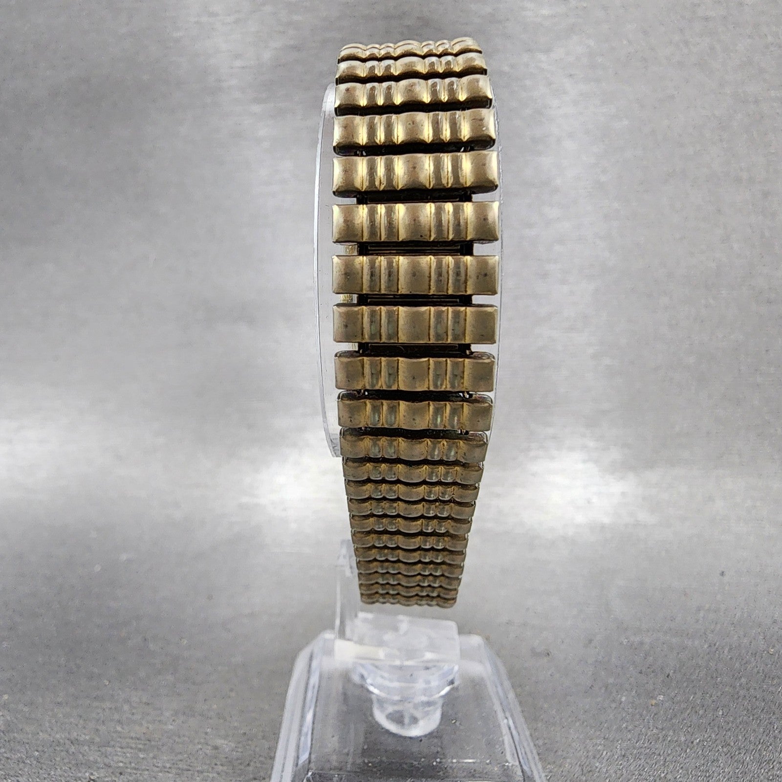 Seiko Tank Watch Women 19mm Brown Dial Gold Tone Rectangle 47003009 New Batt AB7