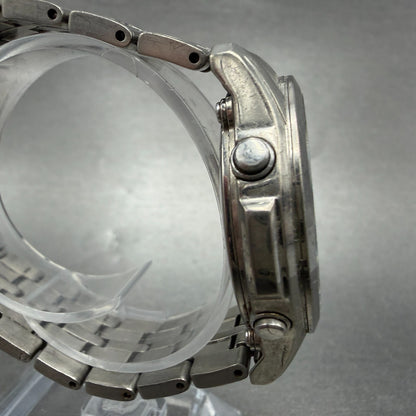 Casio Lineage Watch Men 41mm White Dial Titanium Ana Digi Alarm Chrono Works3