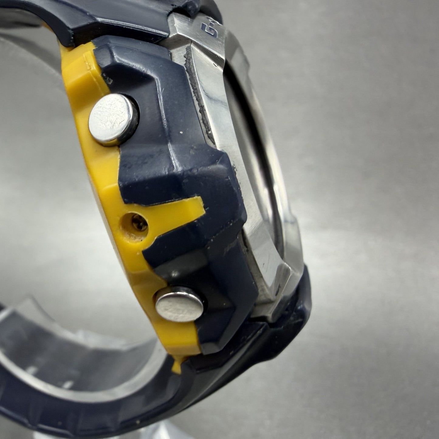 Casio GShock G3011 Watch Men 46mm Digital Blue Yellow Alarm Chrono New Battery3