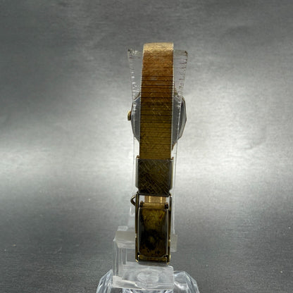 Seiko Watch Women 19mm Brown Dial Gold Tone 1400-5429  Octagon New Battery VTG7