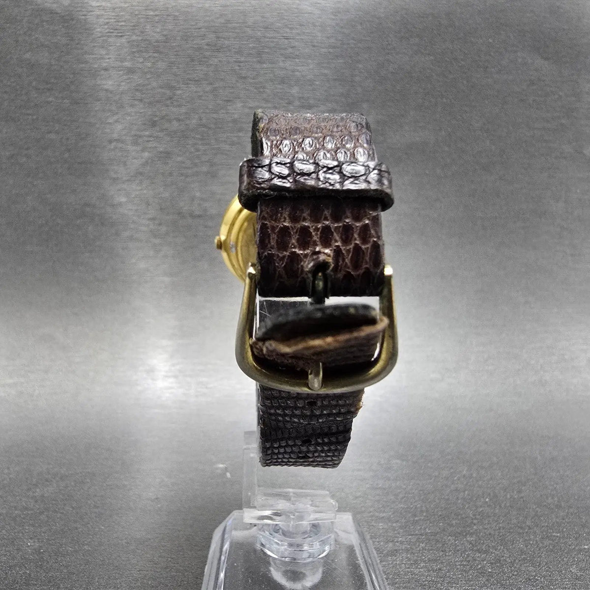 Gucci 3000M Watch Men 33mm Gold Dial Gold Plated Round VTG Swiss PARTS8
