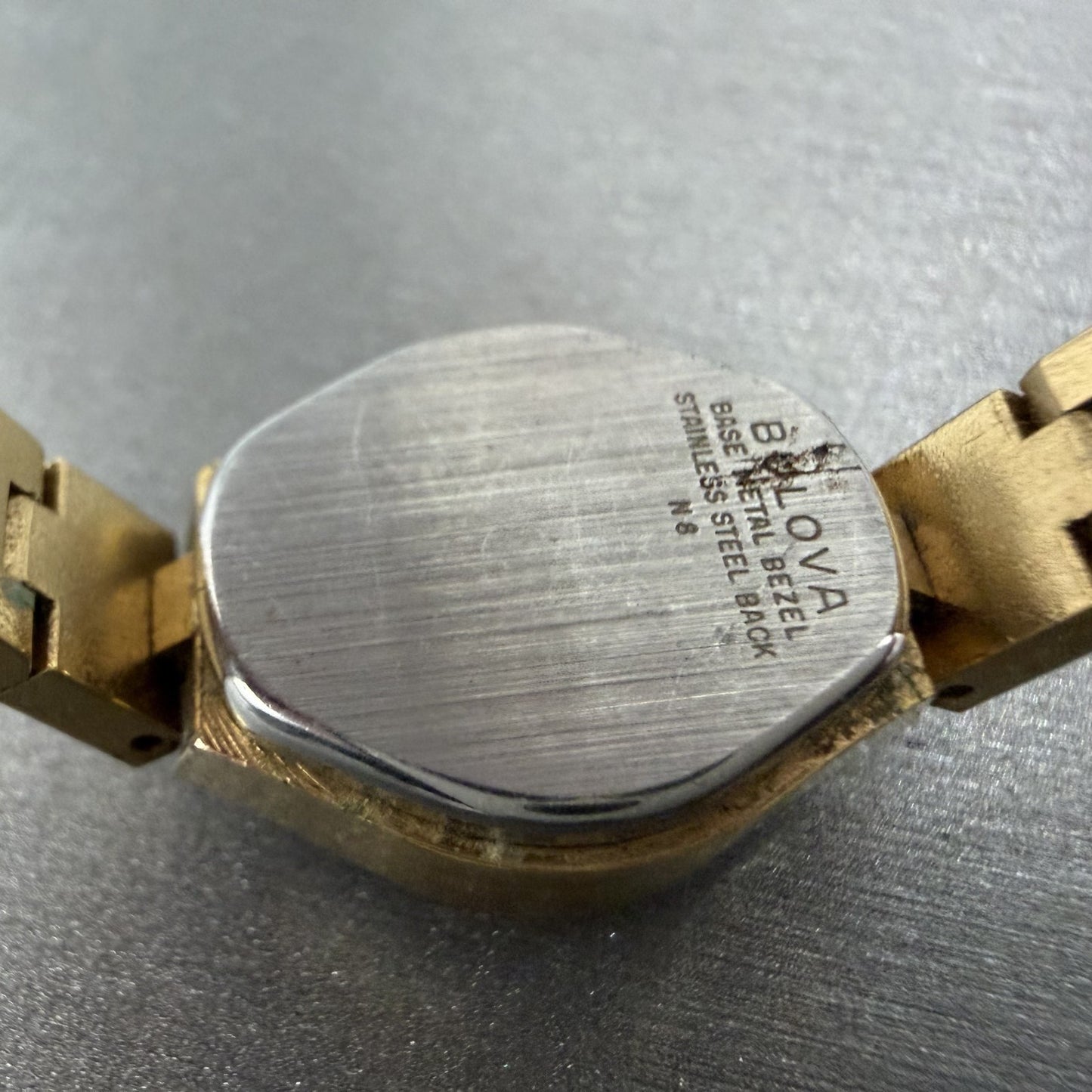 Bulova accutron Watch Women 18mm Gold Dial Gold Tone Oval New Battery VTG9